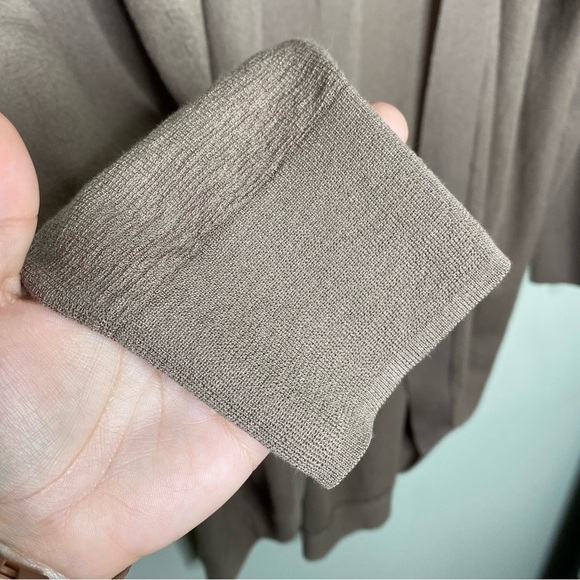 Aritzia Babaton Tan Open Front Lucida Lightweight Cardigan Sweater Women's Large - Picture 6 of 11